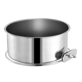 Tainless Steel Dog Bowl Pets Hanging Food Bowl Detachable Pet