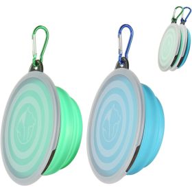 Collapsible Bowl With Cover Lids,2 Pack Dog Travel Bowls Portable Foldable Cat Water Dish Bowl For Pets Walking Parking Camping