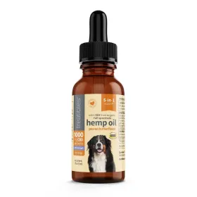 TREATIBLES 1000mg CBD Oil Dropper Bottle Peanut Butter 1oz