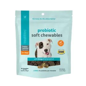 TREATIBLES Happy Tummy Probiotic Soft Chews for Dogs 60ct
