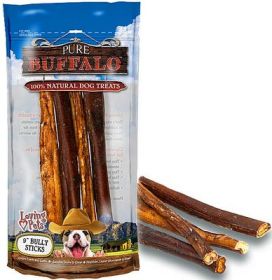 PURE BUFFALO Bully Sticks 9" 4pk
