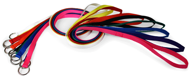 LEATHER BROTHERS Kennel Leads 4'X1/2" Asst Colors 20 Pk