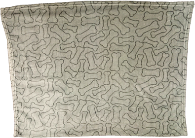 ETHICAL/SPOT Snuggler Blanket Bones Gray 30x40