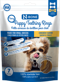 N-BONE Teeny Puppy Teething Rings Chicken 7pk