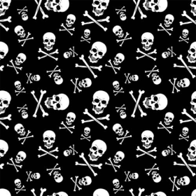 BANDANNA Skull and Crossbones 12pk