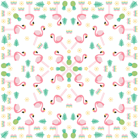 BANDANNA Flamingo 12pk