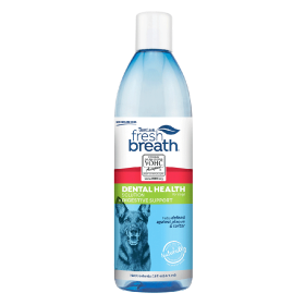 *TROPICLEAN Fresh Breath Dental Health Solution+ Digestive Support Dogs 16oz