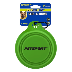 PETSPORT Clip-A-Bowl Collapsible Travel Bowl