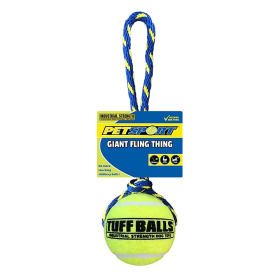 PETSPORT Giant Fling Thing 14" Rope w/4" Tuff Ball