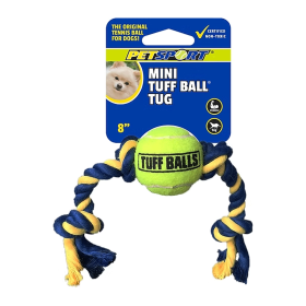 PETSPORT Tuff Ball Tug Mini 9" Rope w/1.5" Ball