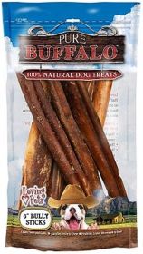 PURE BUFFALO Bully Sticks 6" 6pk