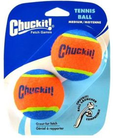 CHUCKIT Tennis Ball  2pk 2.5" M