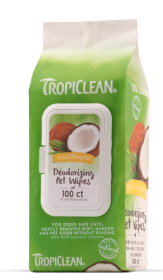 TROPICLEAN Wipes Hypo 100ct