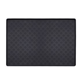 Spot Pet Mat, Waterproof And Easy To Clean Silicone Dog Mat (Option: Black-large)