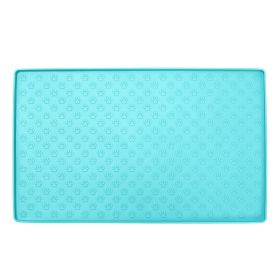 Spot Pet Mat, Waterproof And Easy To Clean Silicone Dog Mat (Option: Green-Small)