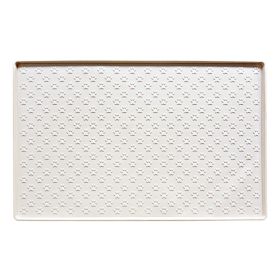 Spot Pet Mat, Waterproof And Easy To Clean Silicone Dog Mat (Option: Cream color-Small)