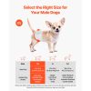 Disposable Male Dog Diapers, Super Absorbent Male Dog Wraps, 360 ° Leak-Proof Belly Bands with Wetness Indicator for Doggies in Heat, Training