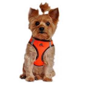 American River Top Stitch Dog Harness > Harness (Color: Iridescent Orange, size: 3X-Large)