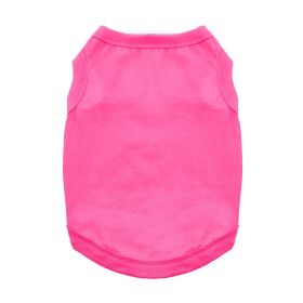 Cotton Dog Tank (Color: Raspberry Sorbet, size: 2X-Large)