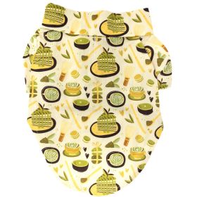 Hawaiian Camp Shirt (Color: Matcha Tea, size: X-Large)