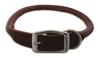 COASTAL Latigo Rolled Collar (Option: 3/4 x 18)