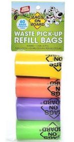 BAGS ON BOARD Refill Bags Rainbow (Option: 60ct)