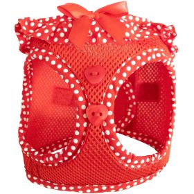American River Choke Free Dog Harness Polka Dot Collection > Harness (Color: Red Polka Dot, size: medium)