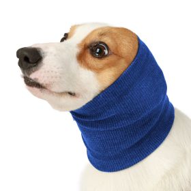 Pet Dog Comforter Headband Scarf (Option: Blue-L)