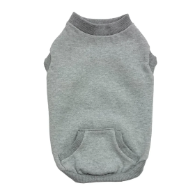 FASHION PET Dog Sweatshirt Gray (Option: L)