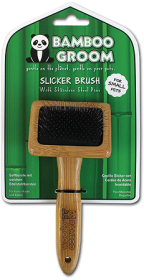 ALCOTT Bamboo Groom Slicker Brush (Option: S)