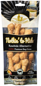 NOTHIN' TO HIDE Ultra Knotted Bone (Option: 3" Beef 12pk)