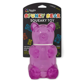 SPUNKY PUP Spunky Bear Squeaky Toy (Option: L)
