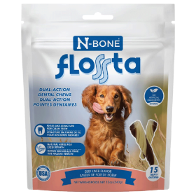 N BONE FLOSSta Dental Chews (Option: Beef Liver 15ct)