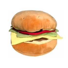 HUXLEY & KENT Dog Power Plush Hamburger (Option: S)