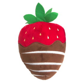 HUXLEY & KENT Dog Power Plush Choc. Strawberry (Option: L)