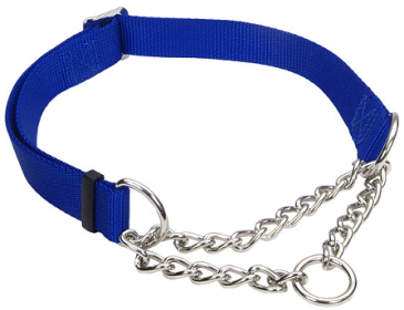 COASTAL Adjustable Check Choke Training Collar 5/8 x 10 (Option: 14 Blue)