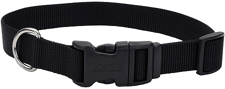 COASTAL Tuff Adjustable Dog Collar 3/8x8 (Option: 12 Black)
