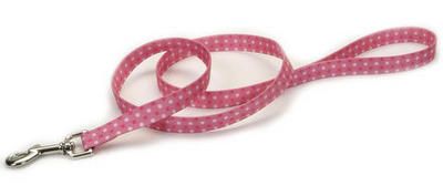 PET ATTIRE Lead (Option: 6' x 1  Pink Dots)