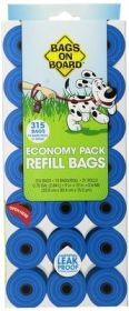 BAGS ON BOARD Refill Bags Blue (Option: 315ct)