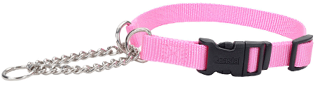 COASTAL Check Training Collar w/Buckle (Option: 3/8 x 1115in  Bright Pink)