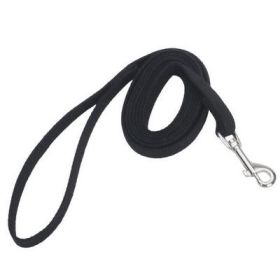 COASTAL Train Right! Cotton Web Leash (Option: Black 5/8" x 10')