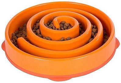 OUTWARD HOUND Slow/Fun Feeder (Option: Orange M)